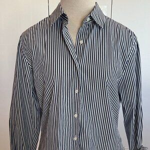 Lorenzini, Striped Button Down Shirt, Size IV, Medium